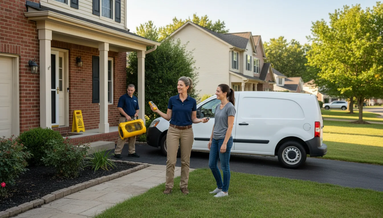 Water restoration image for Dehumidification And Cleanup Services in Clinton, OK